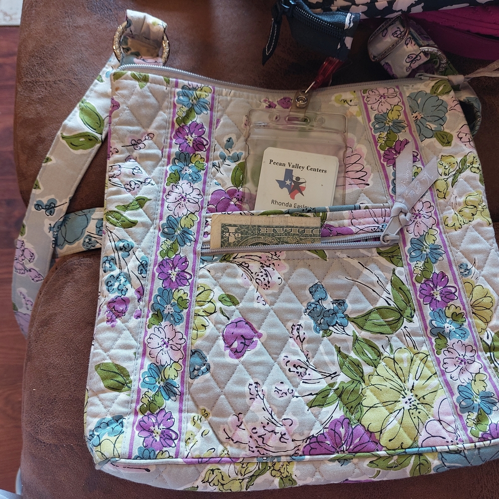 VERA BRADLEY Floral Quilted Tote Bag